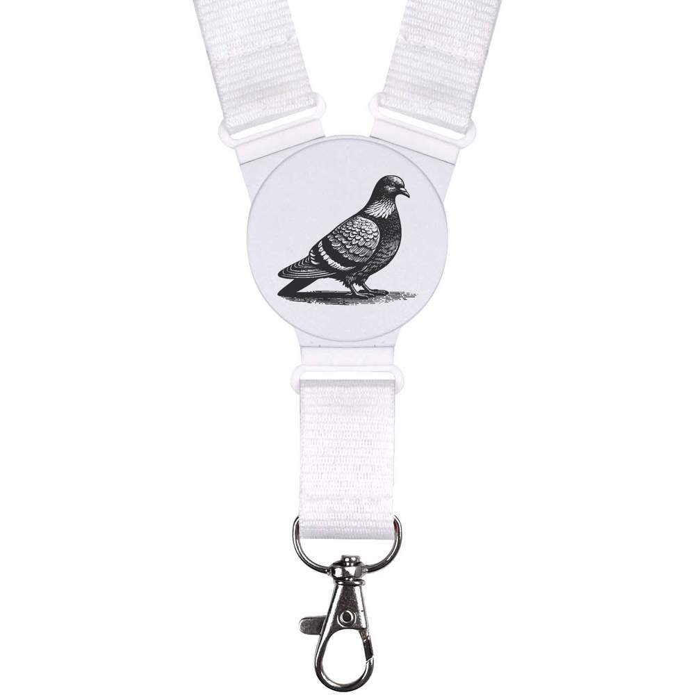 'Wood Pigeon Resting' Neck Strap / Lanyard (LY00035266)