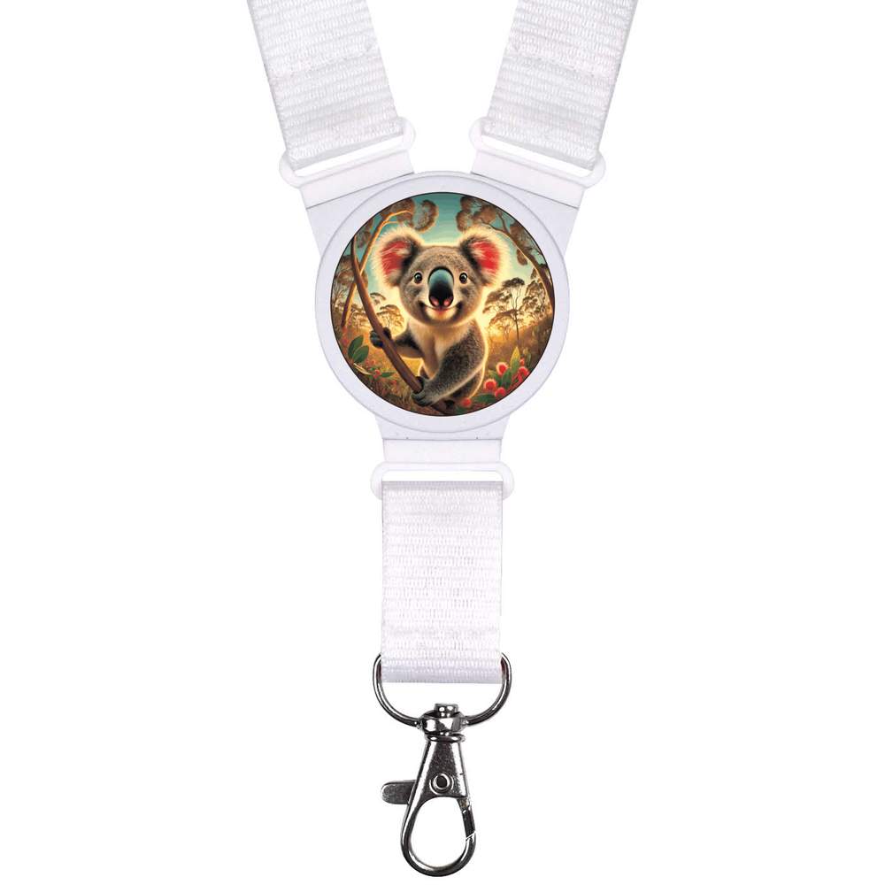 'Smiling Koala Bear' Neck Strap / Lanyard (LY00035968)
