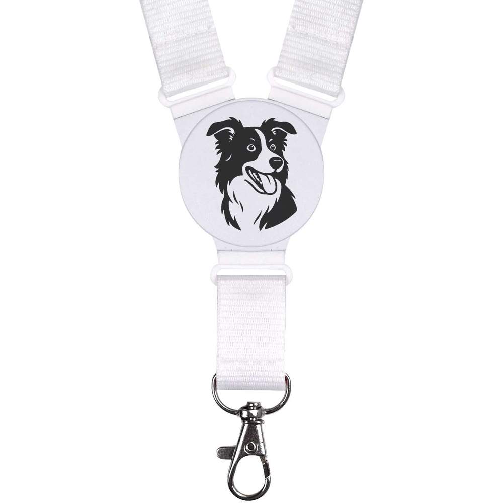 'Happy Border Collie' Neck Strap / Lanyard (LY00039194)