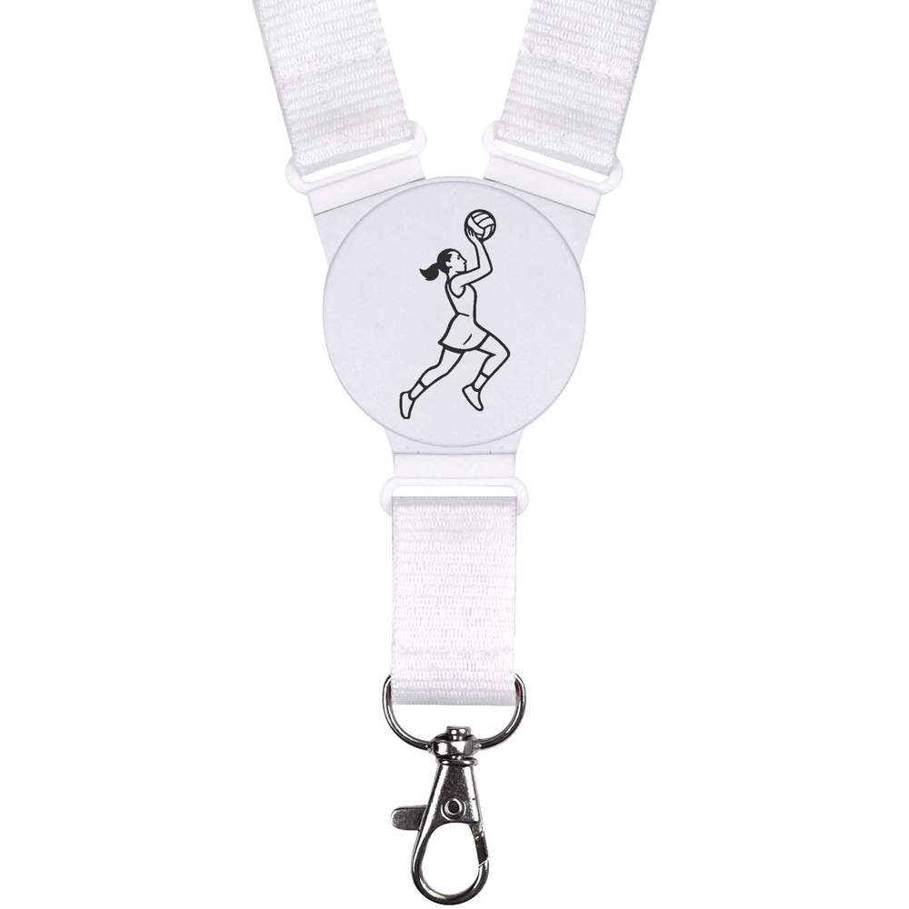 'Netball Player Action' Neck Strap / Lanyard (LY00039267)