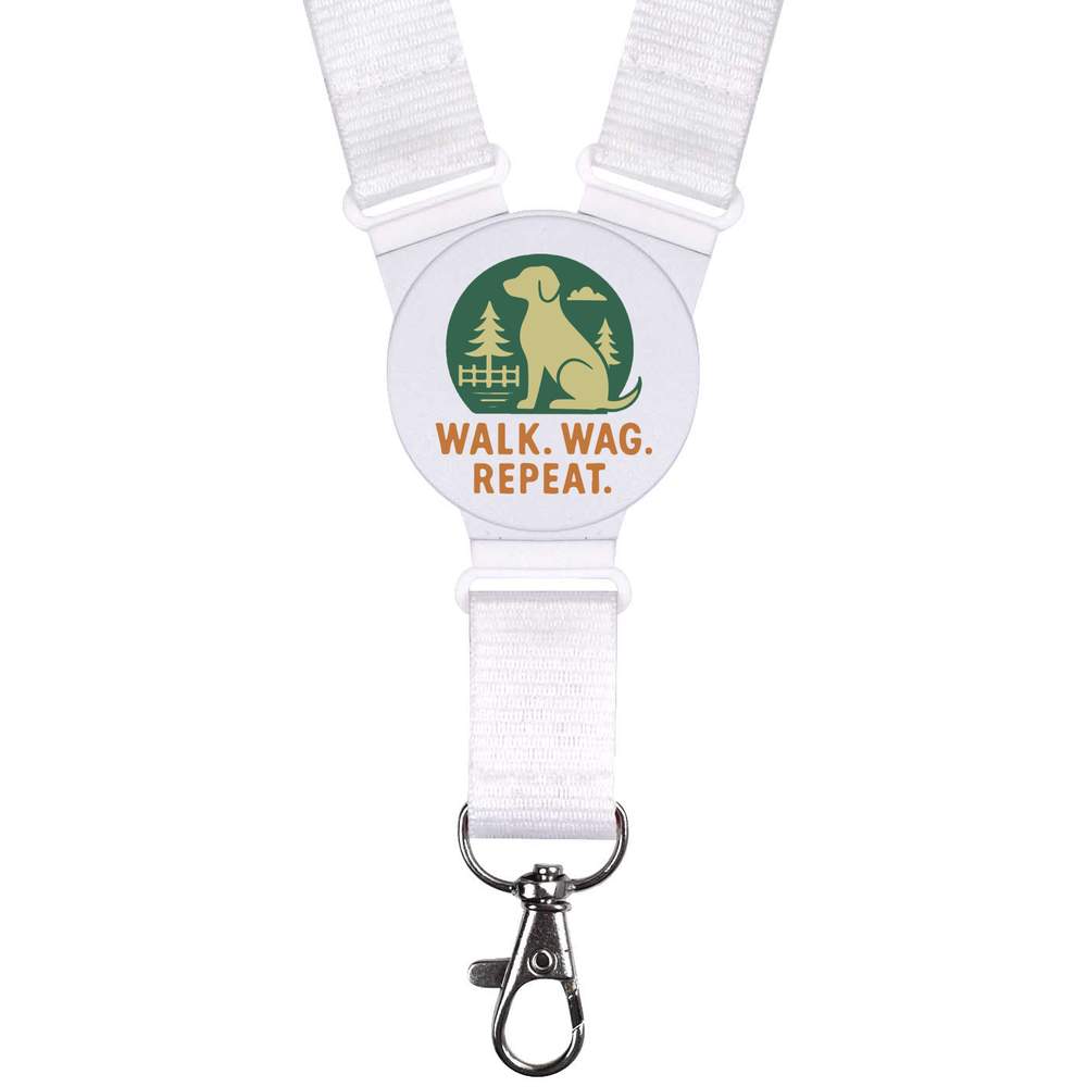 'Walk Wag Repeat Dog' Neck Strap / Lanyard (LY00039493)