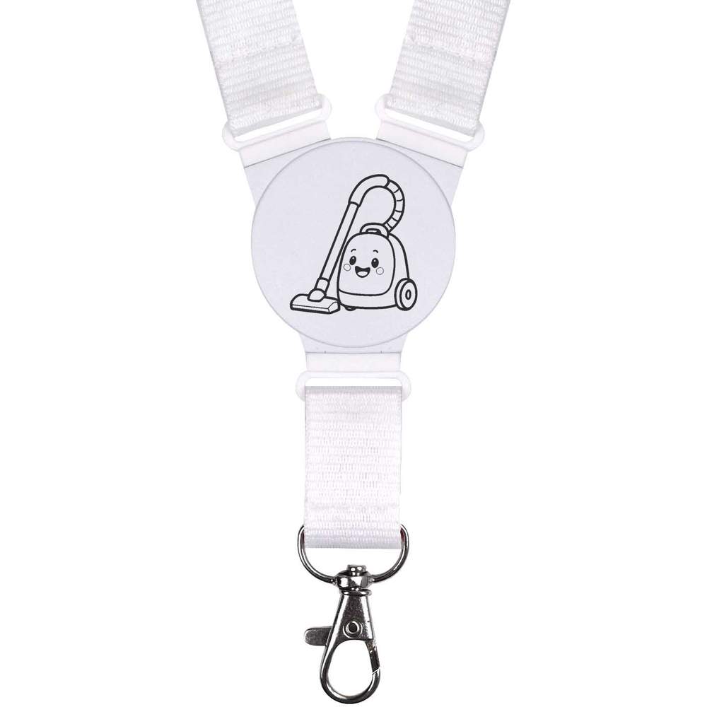 'Happy Vacuum Character' Neck Strap / Lanyard (LY00040804)