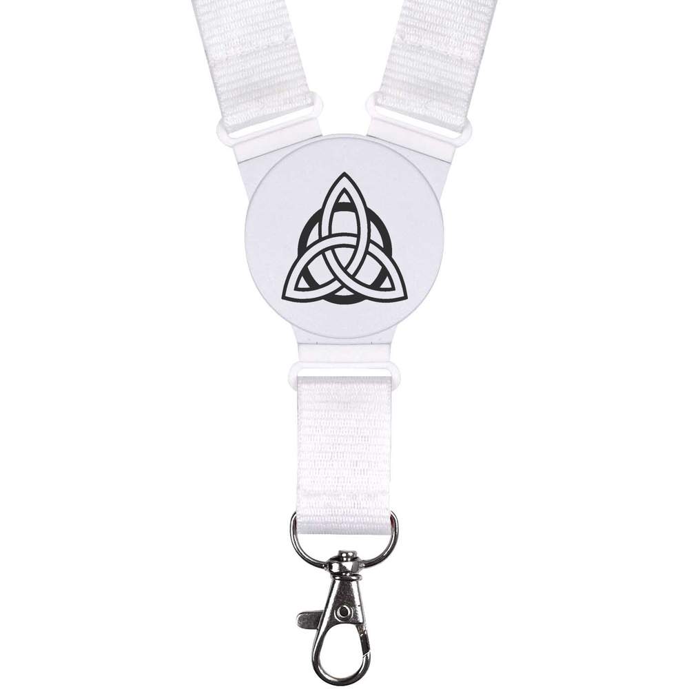'Triquetra Celtic Triple Knot Symbol Design' Neck Strap / Lanyard (LY00041508)