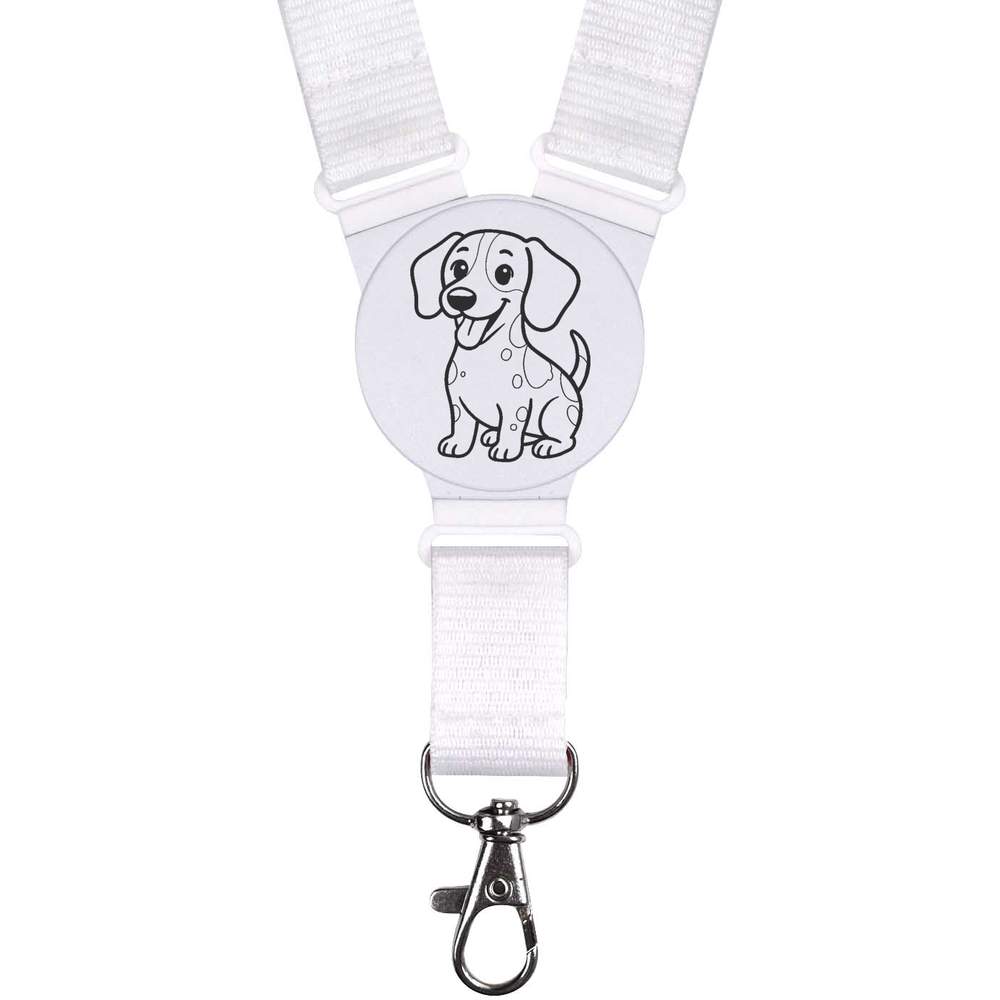 'Happy Sitting Jack Russell' Neck Strap / Lanyard (LY00041608)