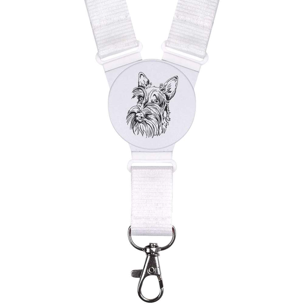'Scottish Terrier Dog Portrait' Neck Strap / Lanyard (LY00041688)