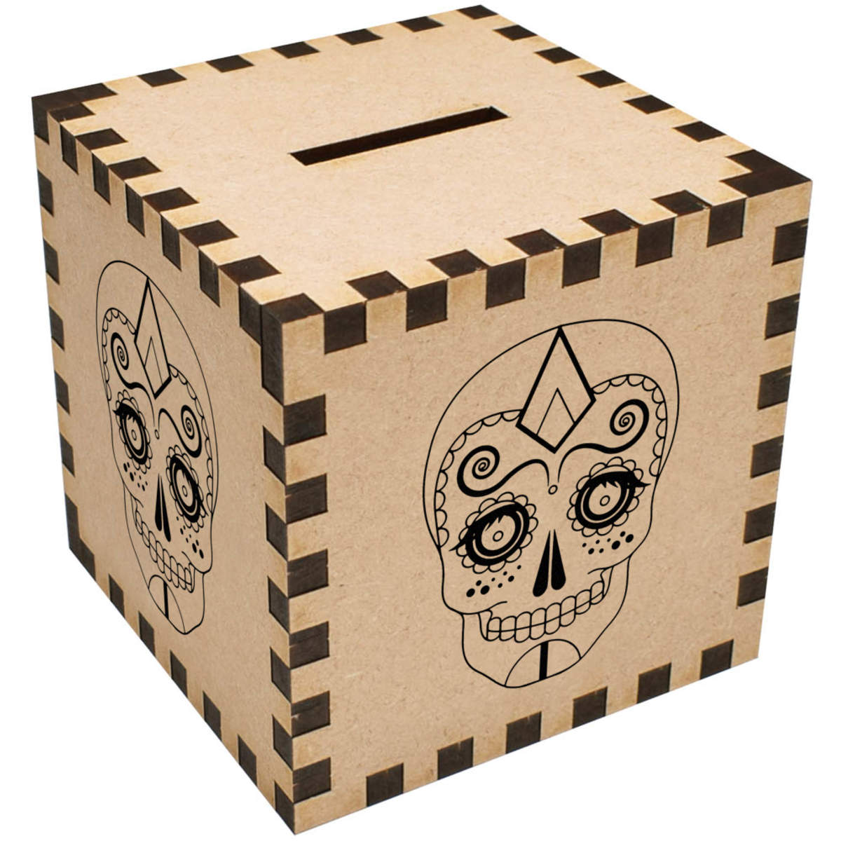 'Sugar Skull' Money Box / Piggy Bank (MB00002333)