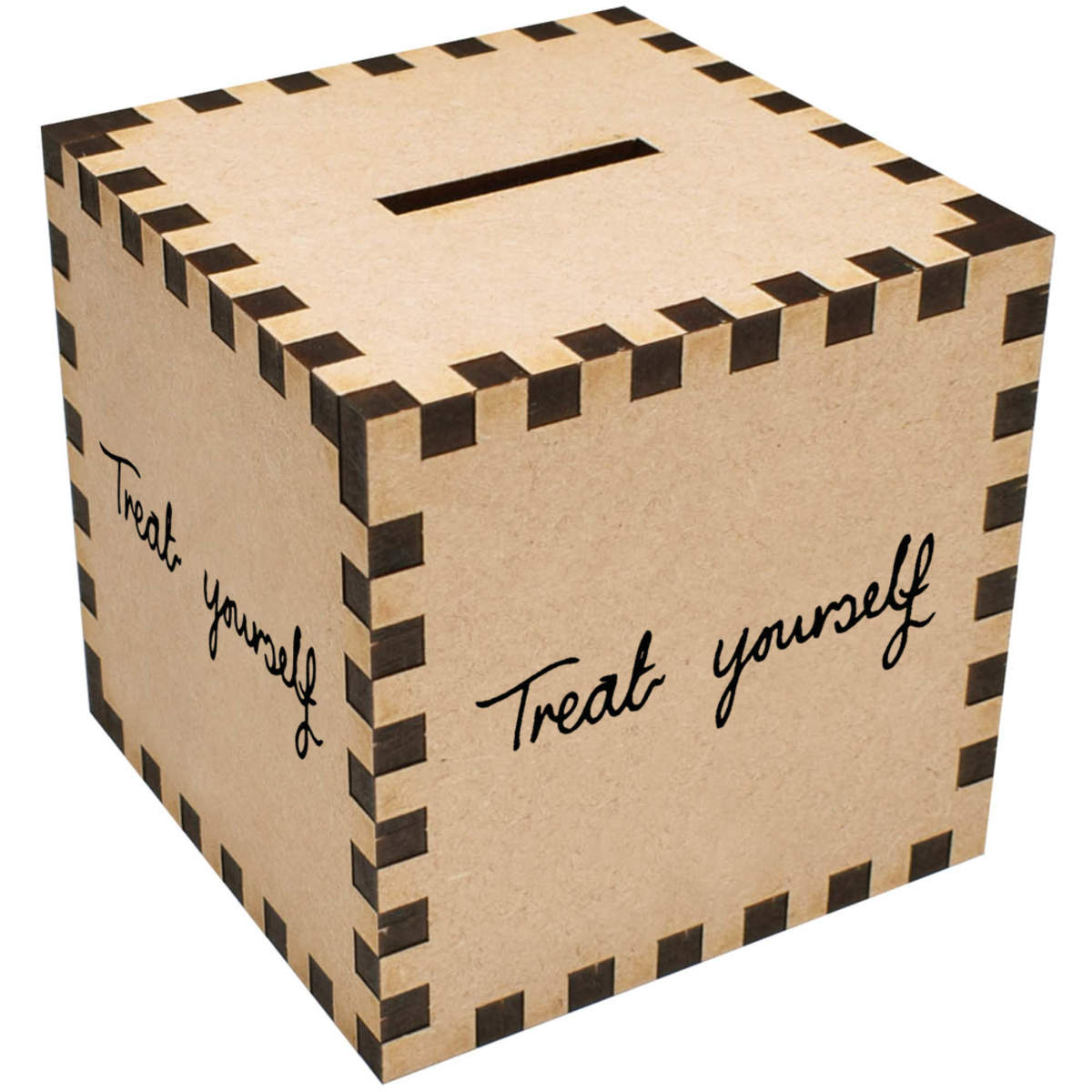 'Treat Yourself' Money Box / Piggy Bank - Coin Bank / Savings Box for Home and Birthday Gifts (MB00005989)