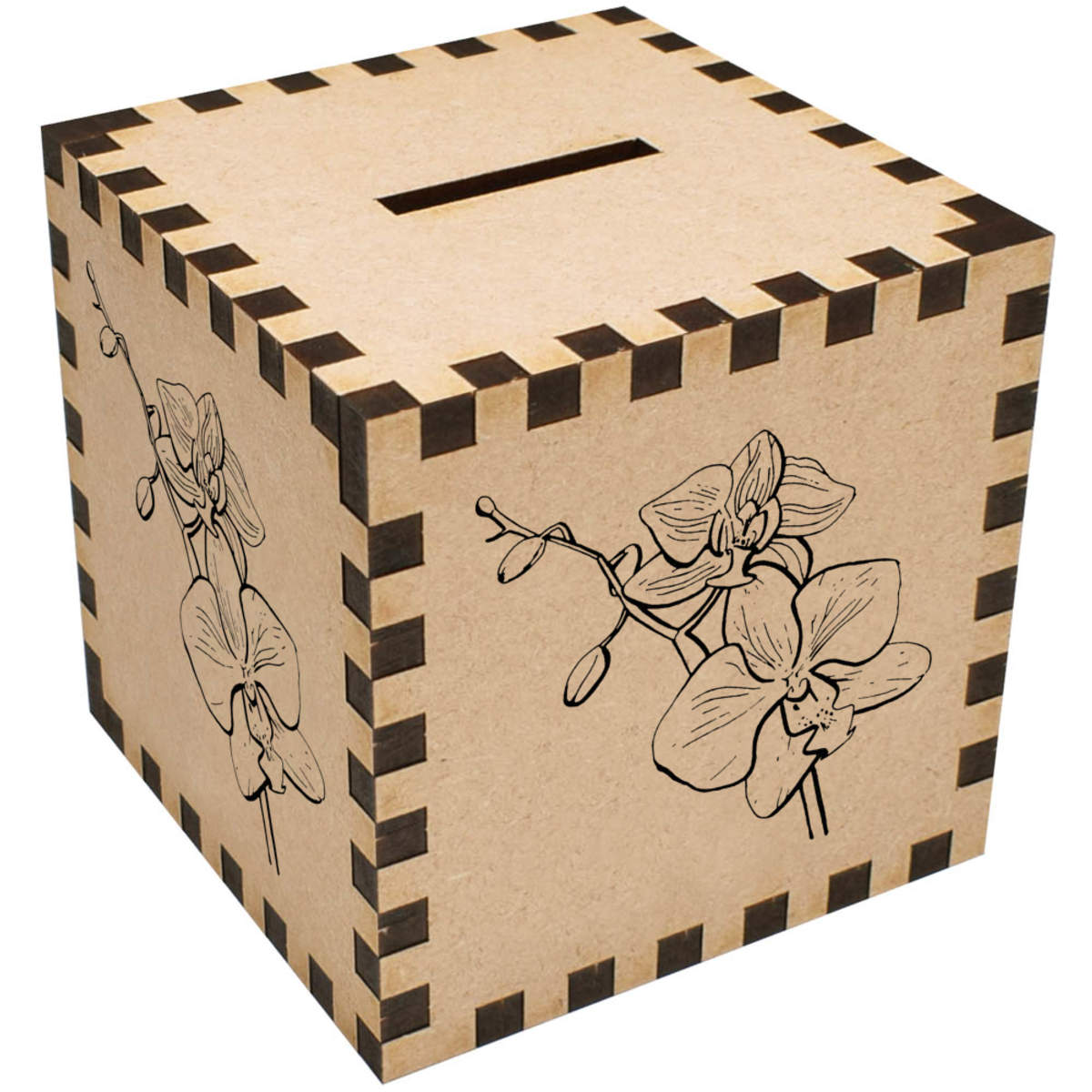 'Orchids In Bloom' Money Box / Piggy Bank (MB00033927)