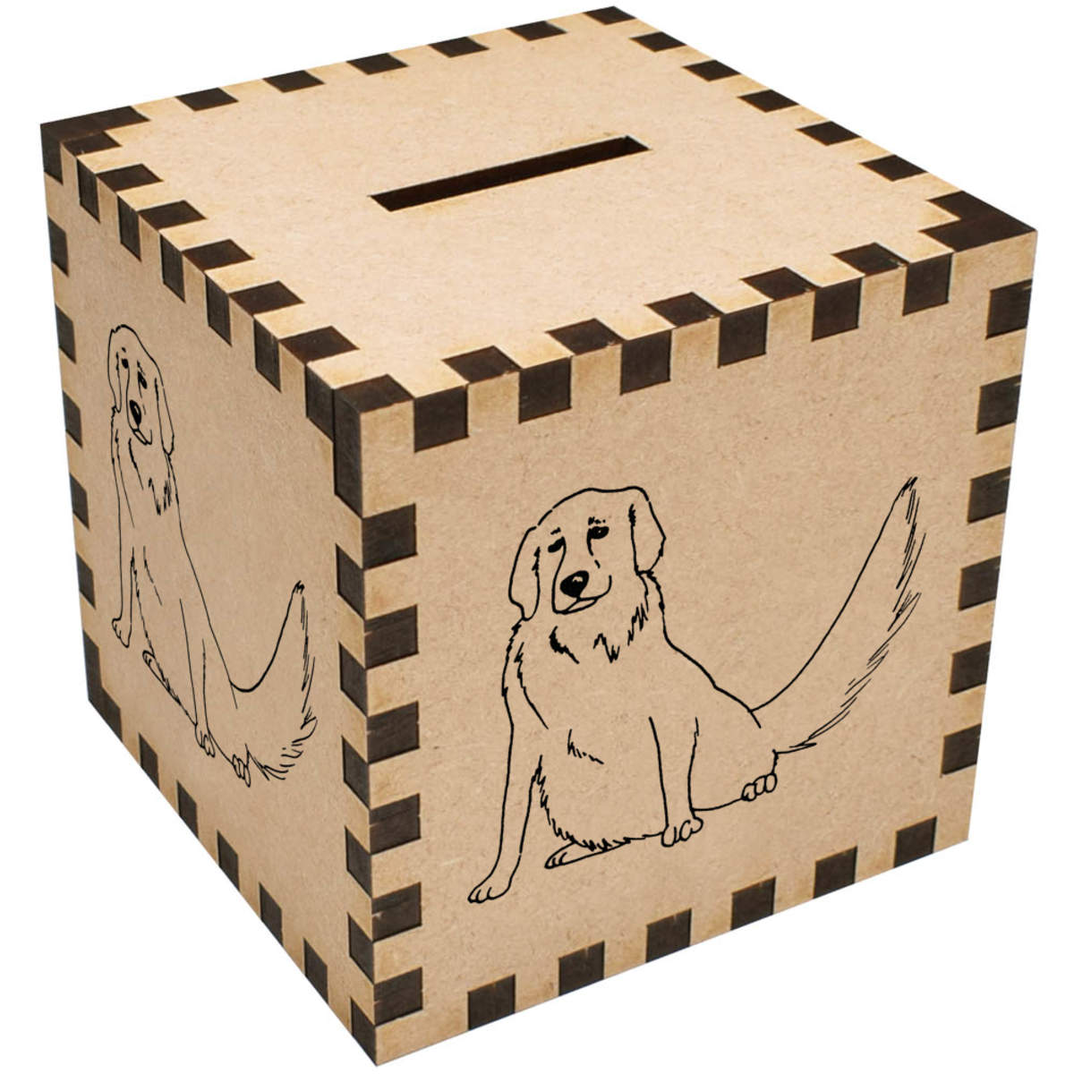 'Golden Retriever Dog' Money Box / Piggy Bank (MB00041967)