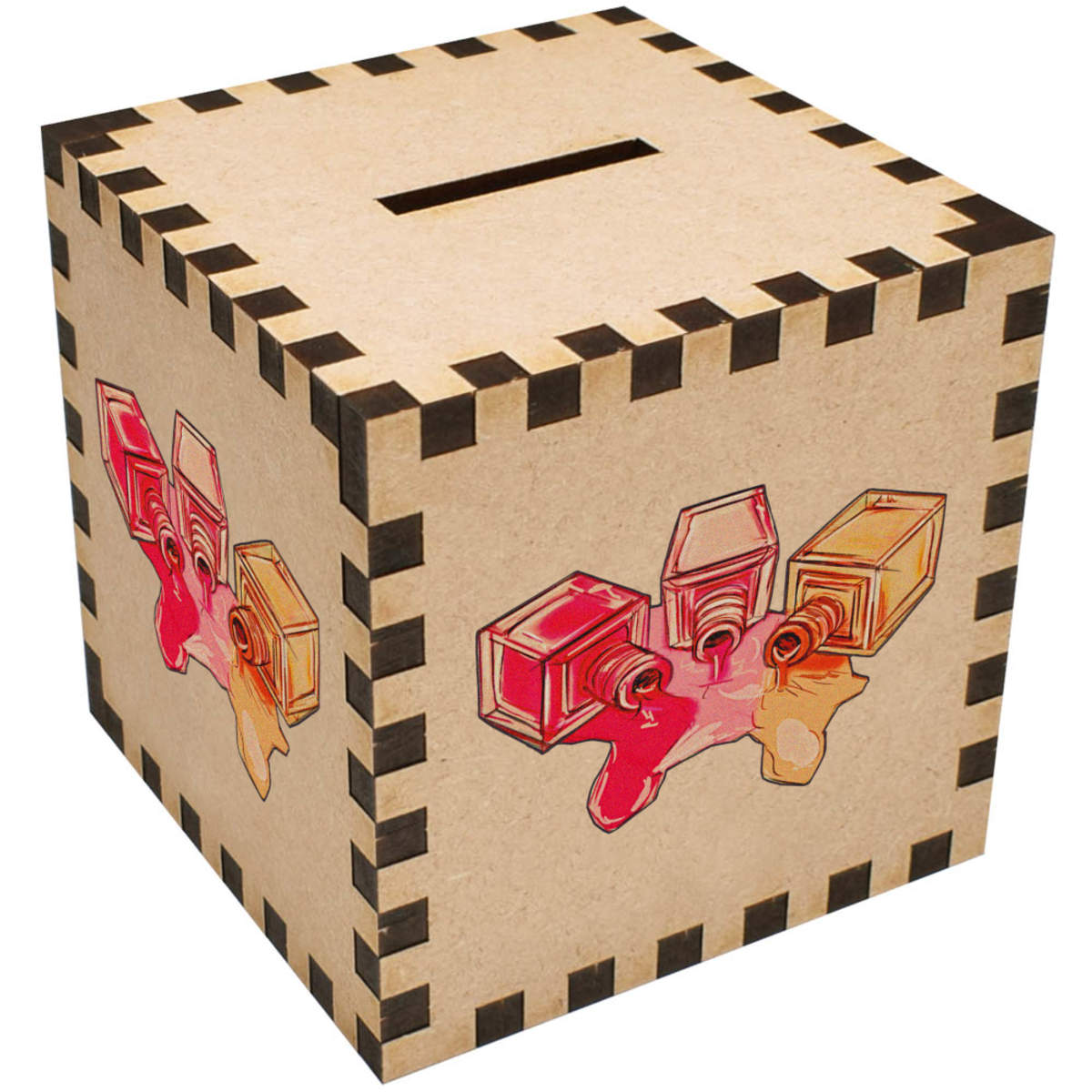 'Spilt Nail Polish' Money Box / Piggy Bank (MB00075855)