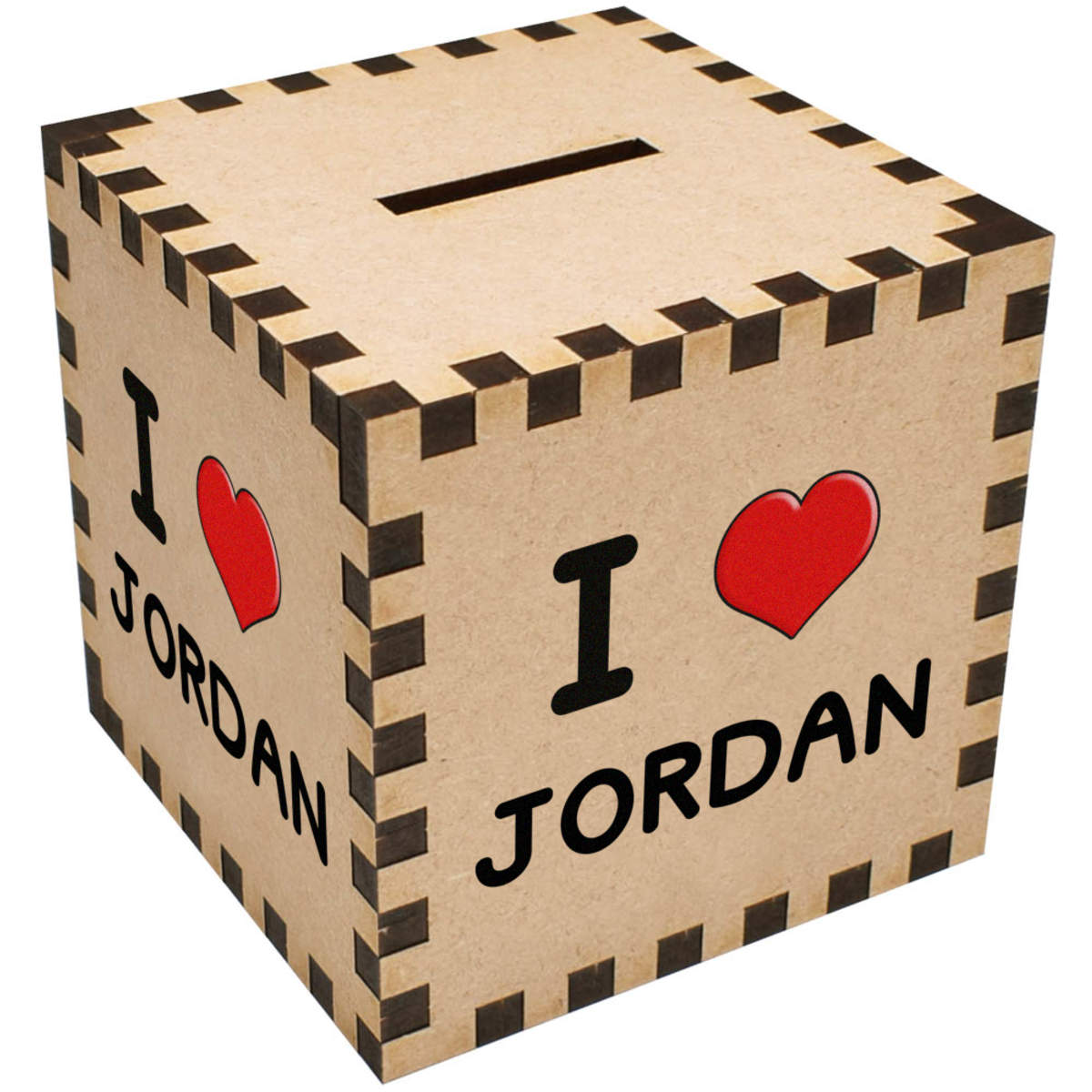 'I Love Jordan' Money Box / Piggy Bank (MB00095123)