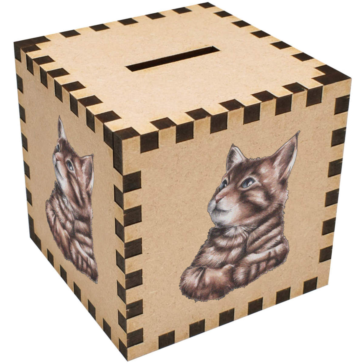 'Sitting Cat' Money Box / Piggy Bank (MB00095679)