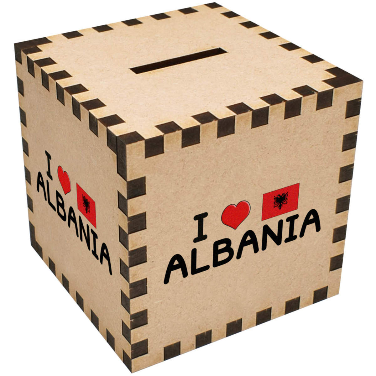 'I Love Albania' Money Box / Piggy Bank (MB00098074)