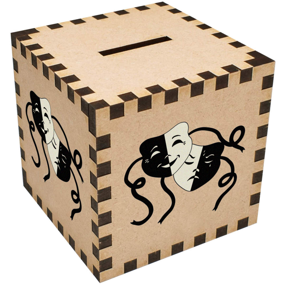 'Comedy and Tragedy Masks' Money Box / Piggy Bank (MB00104954)
