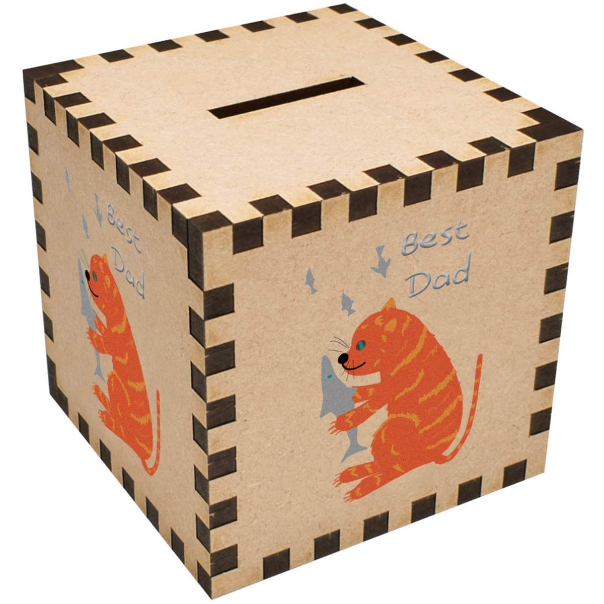 'Best Dad On Fathers Day' Money Box / Piggy Bank (MB00108095)