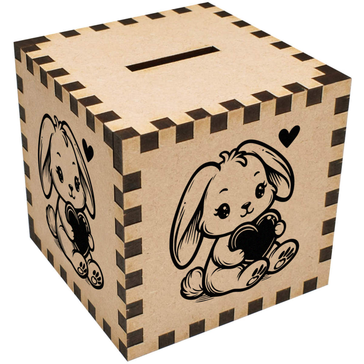'Sweetheart Rabbit' Money Box / Piggy Bank - Coin Bank / Savings Box for Home and Birthday Gifts (MB00109385)