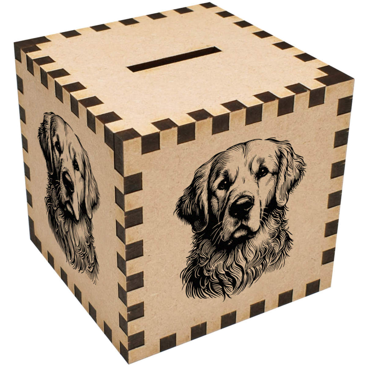 'Golden Retriever Dog' Money Box / Piggy Bank (MB00110452)