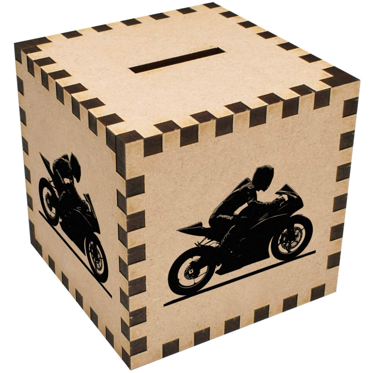 'Man on Sport Motorcycle' Money Box / Piggy Bank (MB00113156)