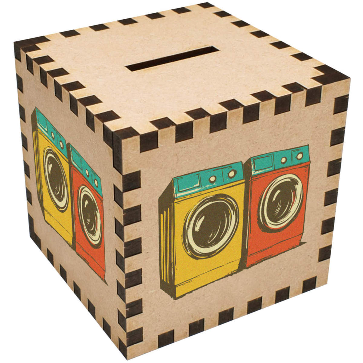 'Two Washing Machines' Money Box / Piggy Bank (MB00113389)