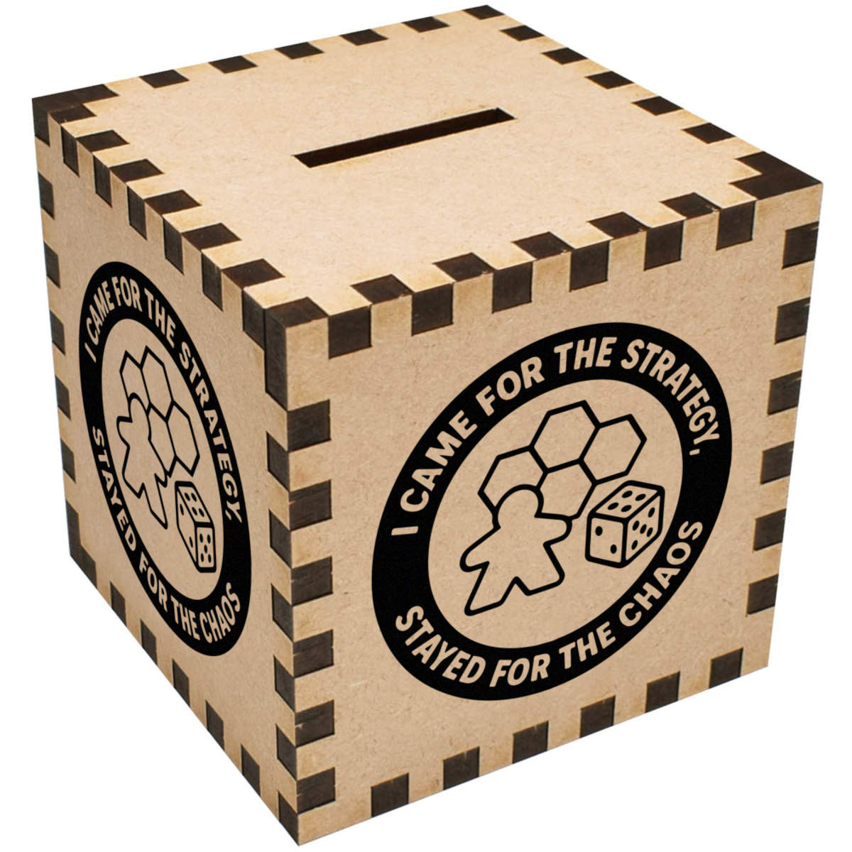 'Came For Strategy, Stayed For Chaos' Money Box / Piggy Bank (MB00114396)