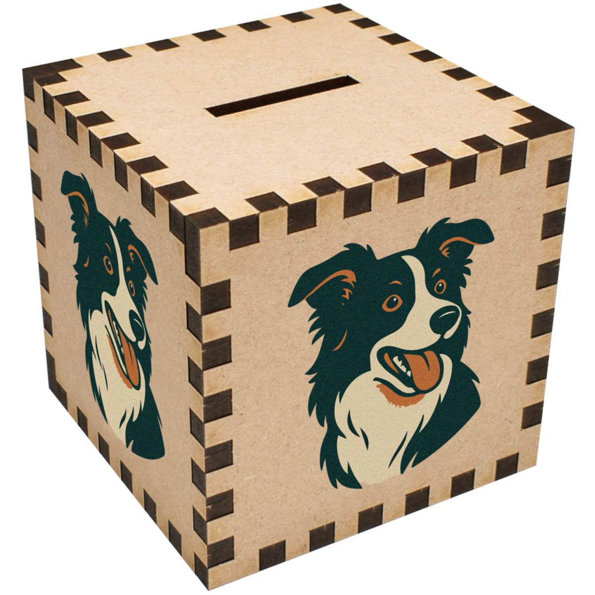 'Happy Border Collie' Money Box / Piggy Bank (MB00115585)
