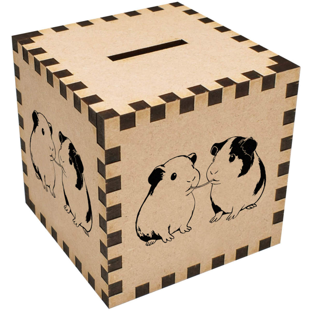 'Guinea Pigs Eating' Money Box / Piggy Bank (MB00115991)