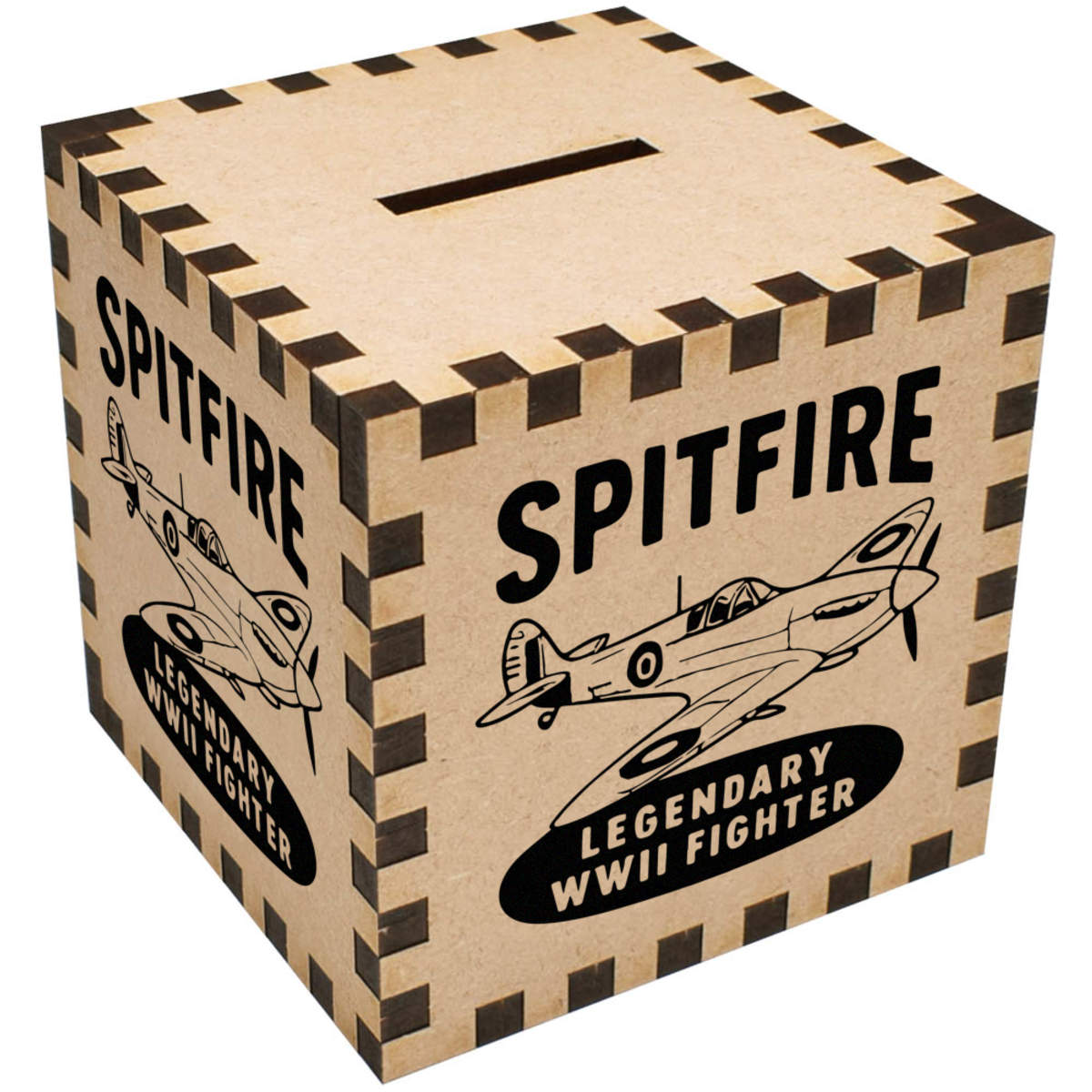 'Spitfire Legendary WW2 Fighter' Money Box / Piggy Bank (MB00116307)