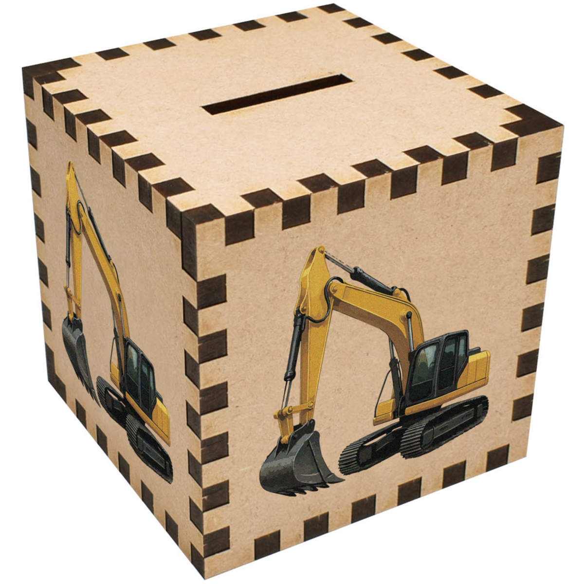 'Digger Construction Vehicle' Money Box / Piggy Bank (MB00116801)