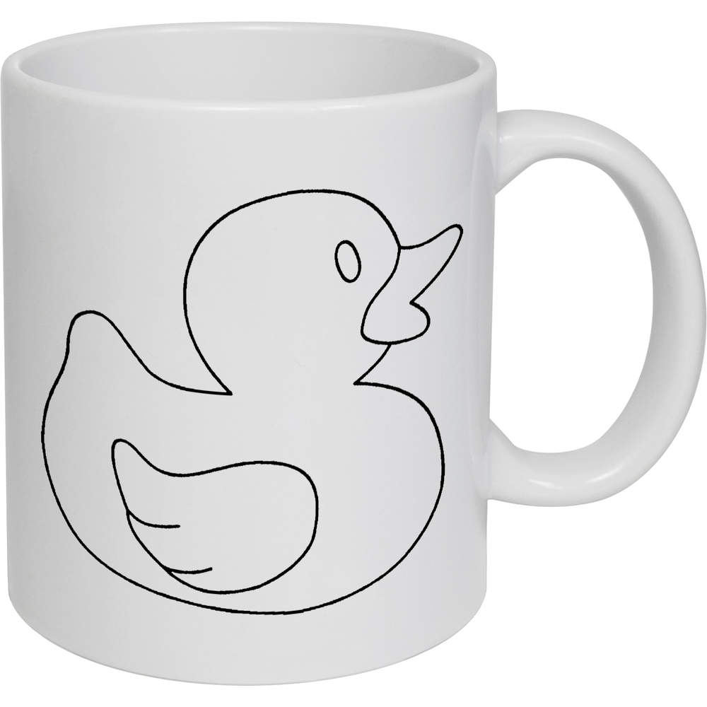 11oz (320ml) 'Rubber Duck' Ceramic Mug / Cup (MG00004061)