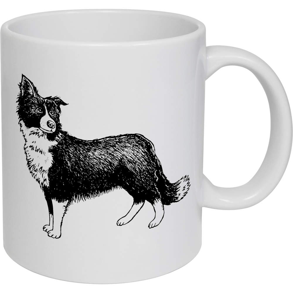 11oz (320ml) 'Border Collie Sheepdog' Ceramic Mug / Cup (MG00010847)