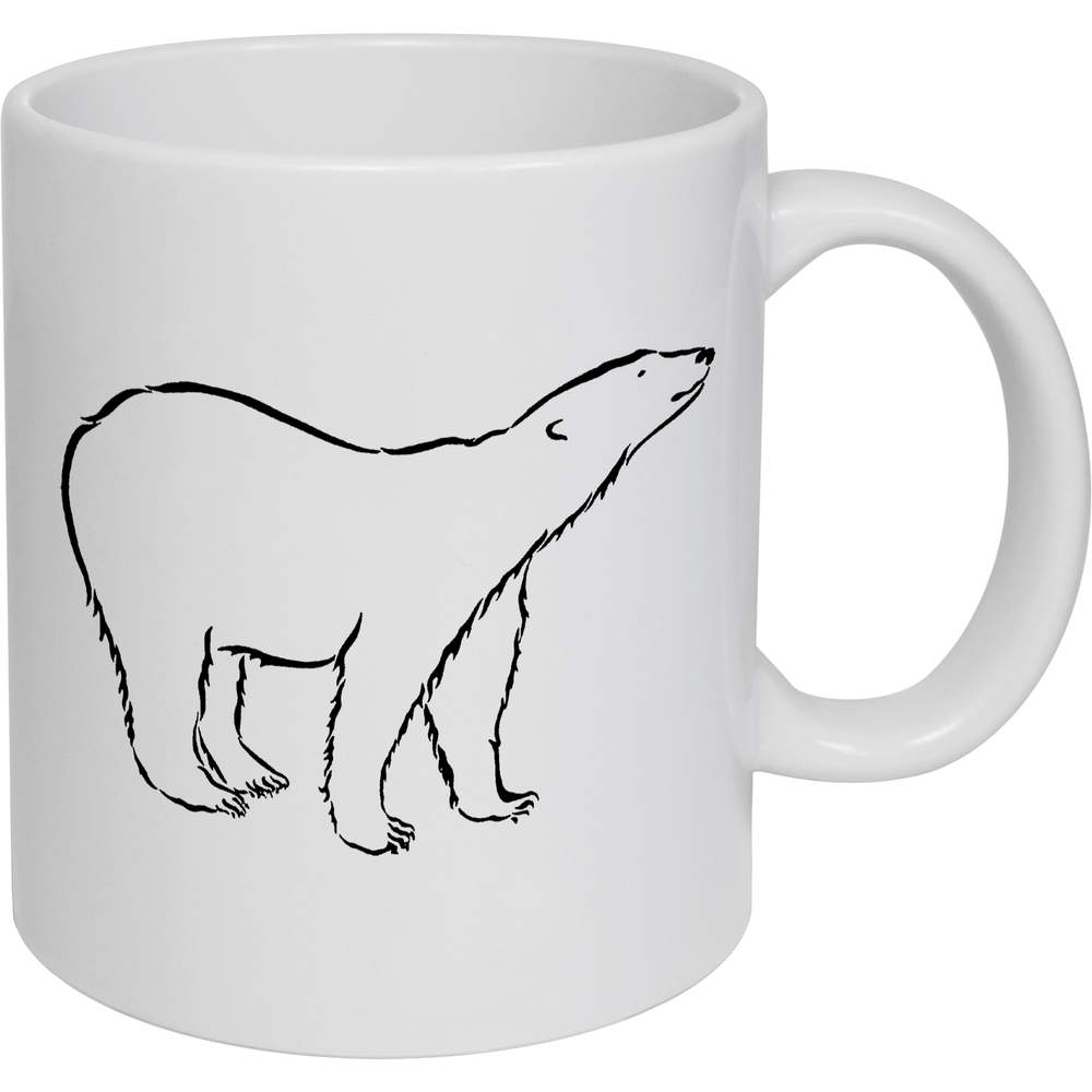 11oz (320ml) 'Polar Bear' Ceramic Mug / Cup (MG00011491)