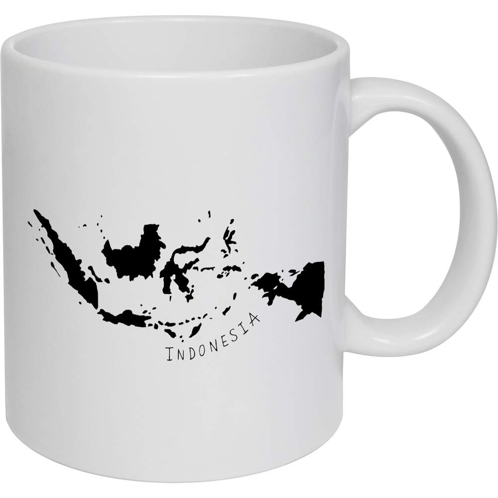 11oz (320ml) 'Indonesia Country' Ceramic Mug / Cup (MG00011725)