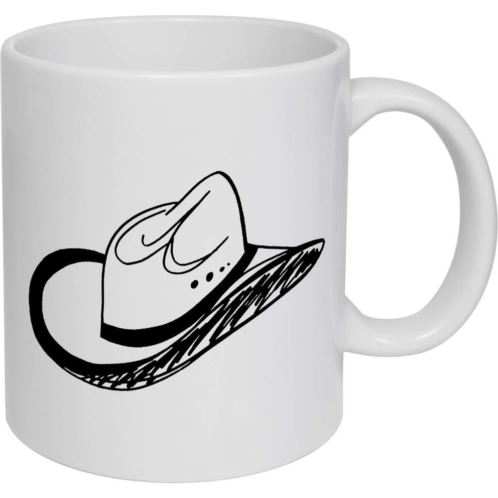 11oz (320ml) 'Cowboy Hat' Ceramic Mug / Cup (MG00015793)