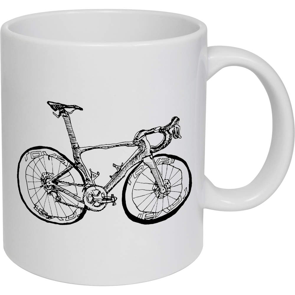 11oz (320ml) 'Bicycle' Ceramic Mug / Cup (MG00016035)