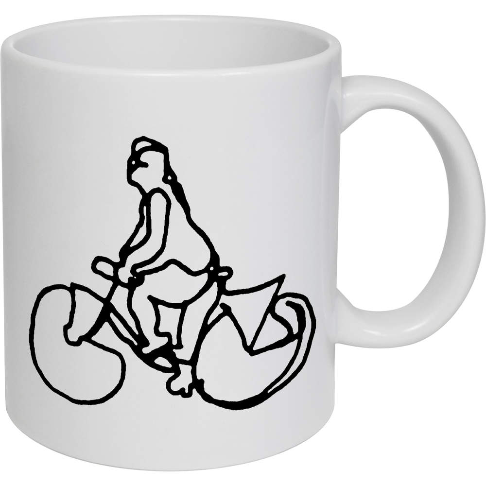 11oz (320ml) 'Cyclist' Ceramic Mug / Cup (MG00016044)