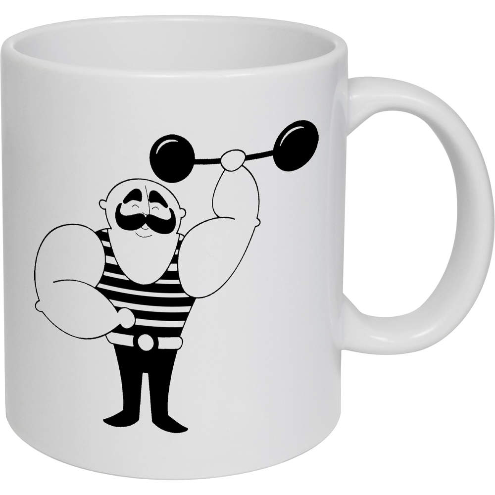 11oz (320ml) 'Strongman' Ceramic Mug / Cup (MG00017048)