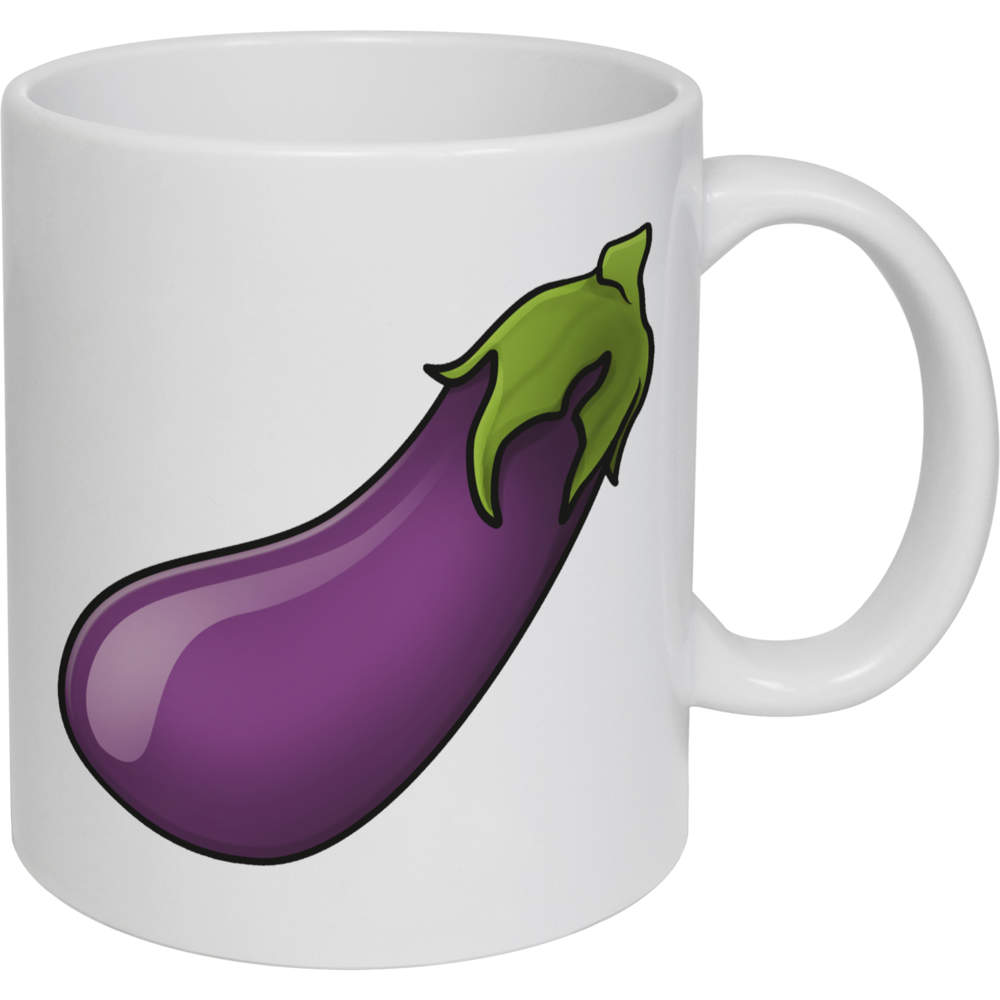 11oz (320ml) 'Aubergine' Ceramic Mug / Cup (MG00017288)