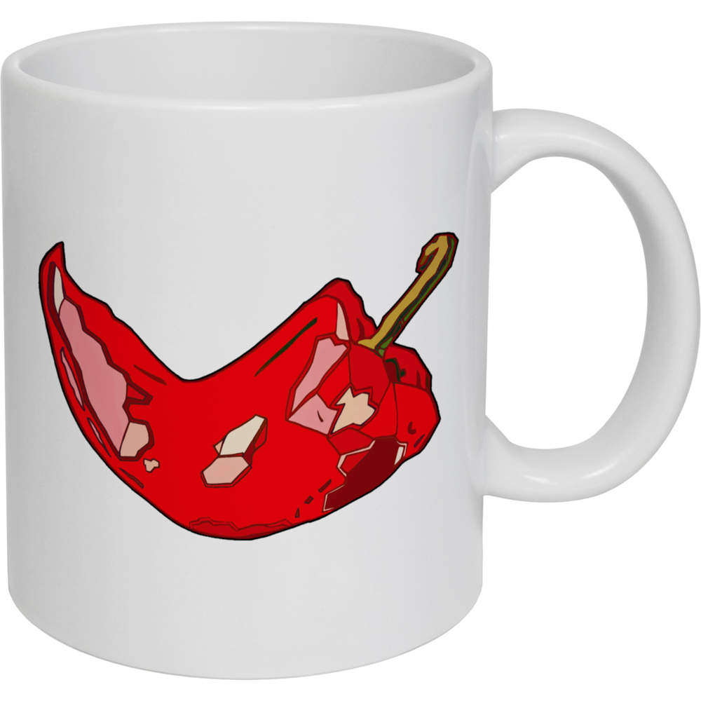 11oz (320ml) 'Chilli Pepper' Ceramic Mug / Cup (MG00017416)