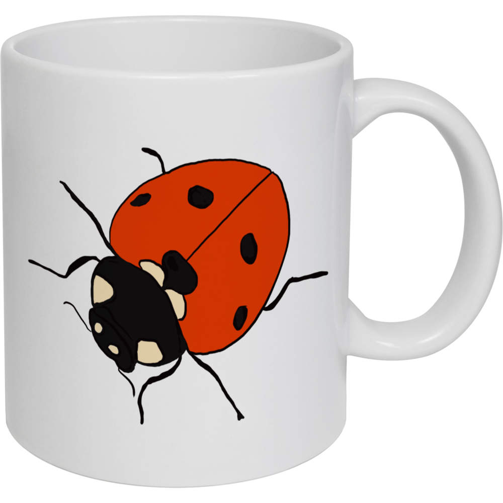 11oz (320ml) 'Ladybird' Ceramic Mug / Cup (MG00036129)