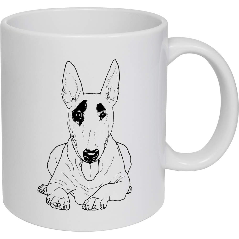 11oz (320ml) 'Bull Terrier' Ceramic Mug / Cup (MG00041571)