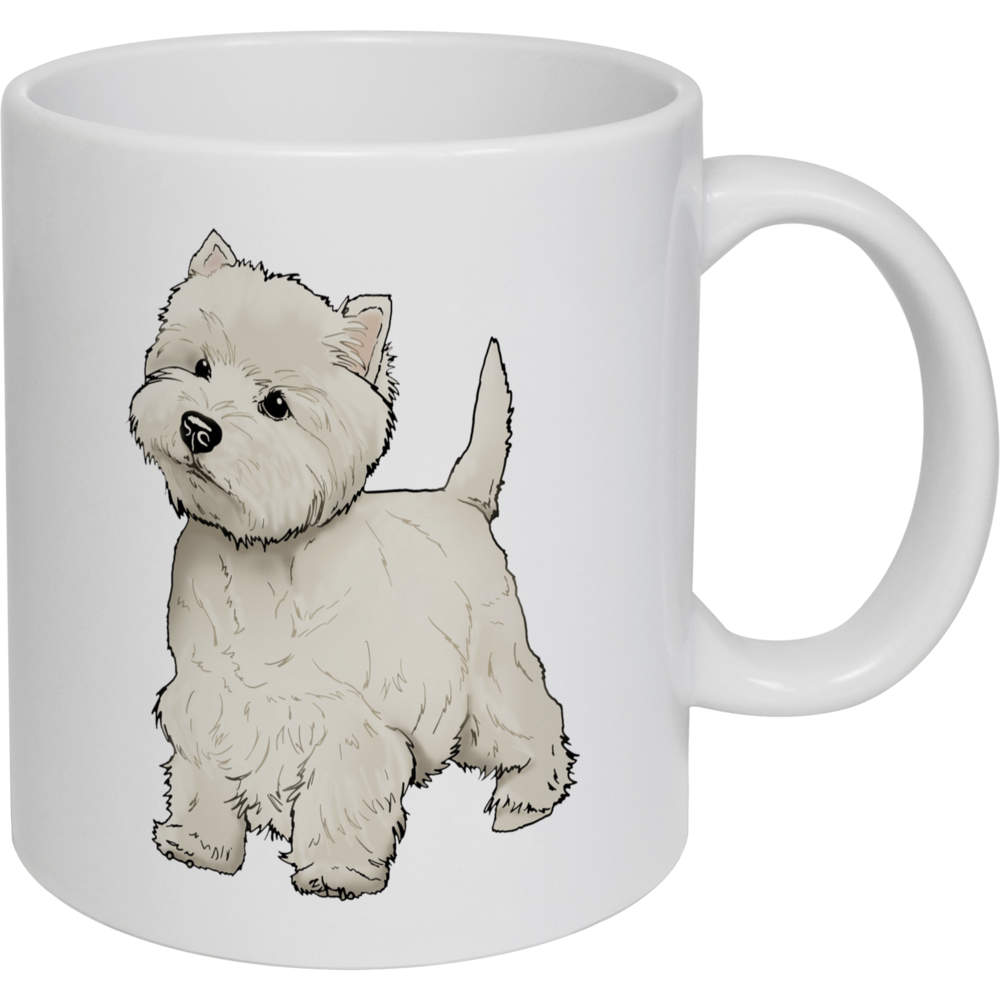 11oz (320ml) 'Westie Dog' Ceramic Mug / Cup (MG00044153)