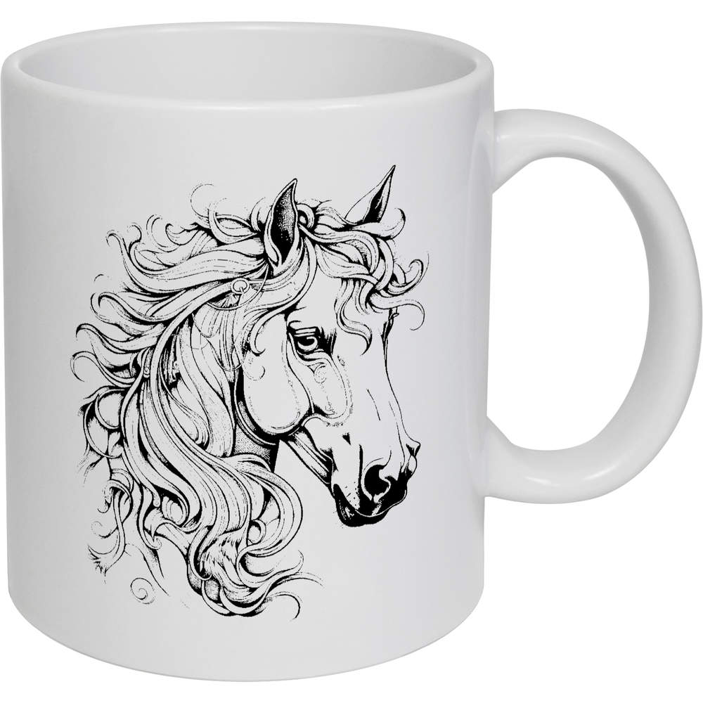 11oz (320ml) 'horse' Ceramic Mug / Cup (MG00064760)