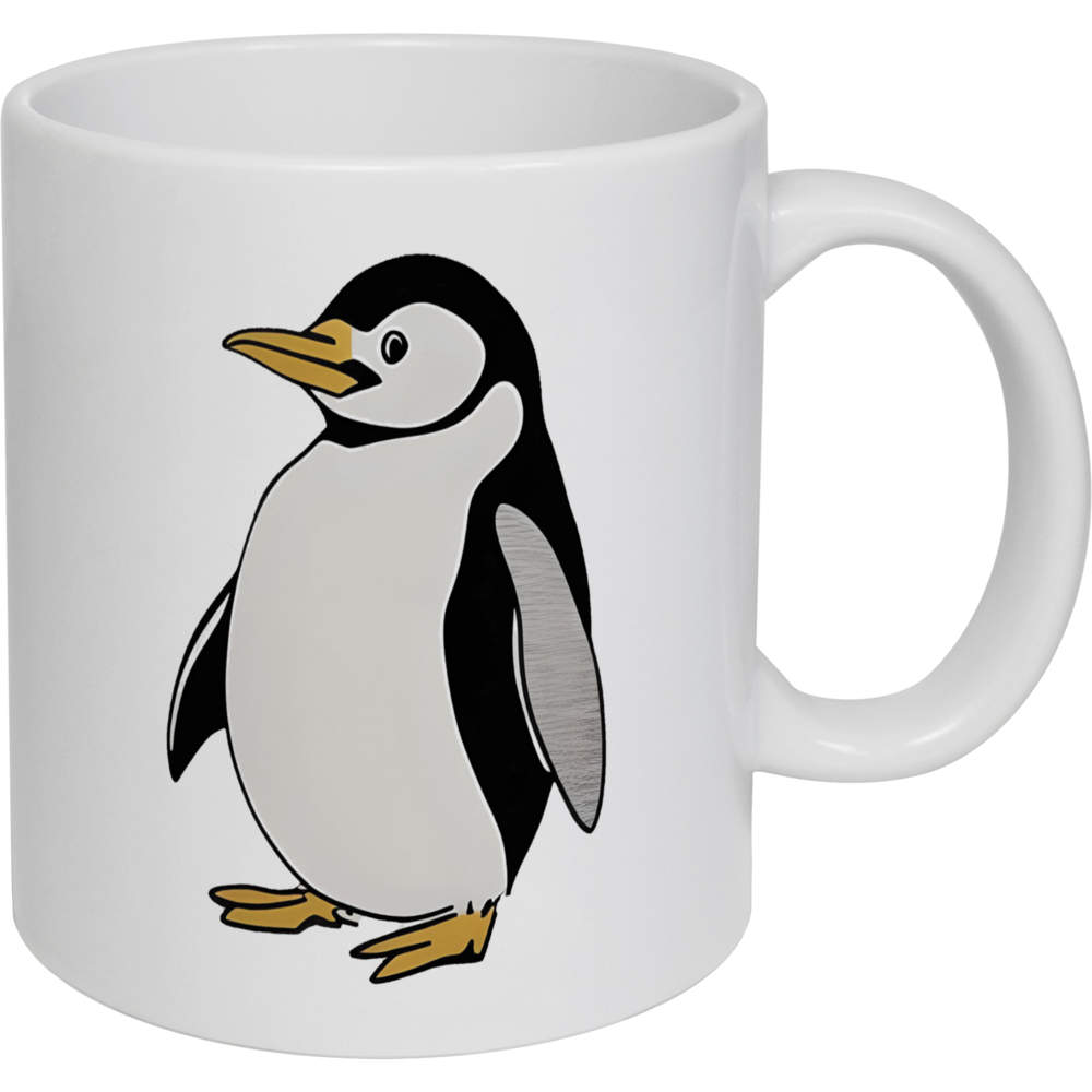 11oz (320ml) 'Rotund Penguin' Ceramic Mug / Cup (MG00070166)