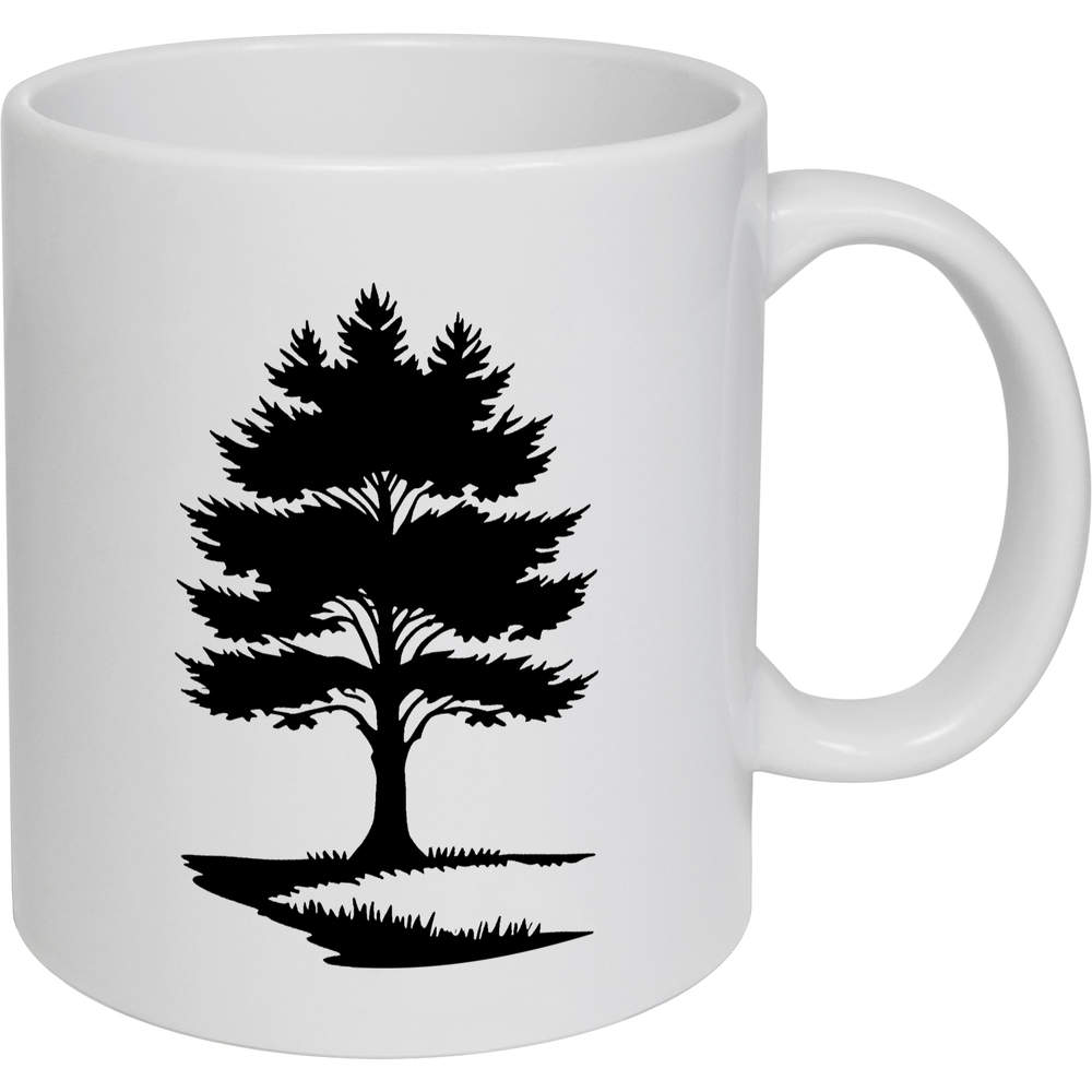 11oz (320ml) 'Pine Tree' Ceramic Mug / Cup (MG00071323)