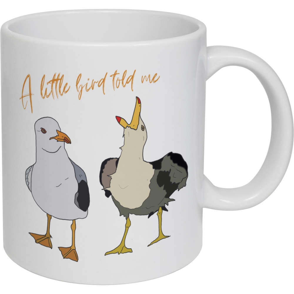 11oz (320ml) 'Two Seagull Friends ' Ceramic Mug / Cup (MG00074804)