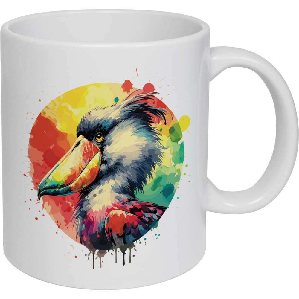 11oz (320ml) 'Shoebill Stork Portrait' Ceramic Mug / Cup (MG00076411)