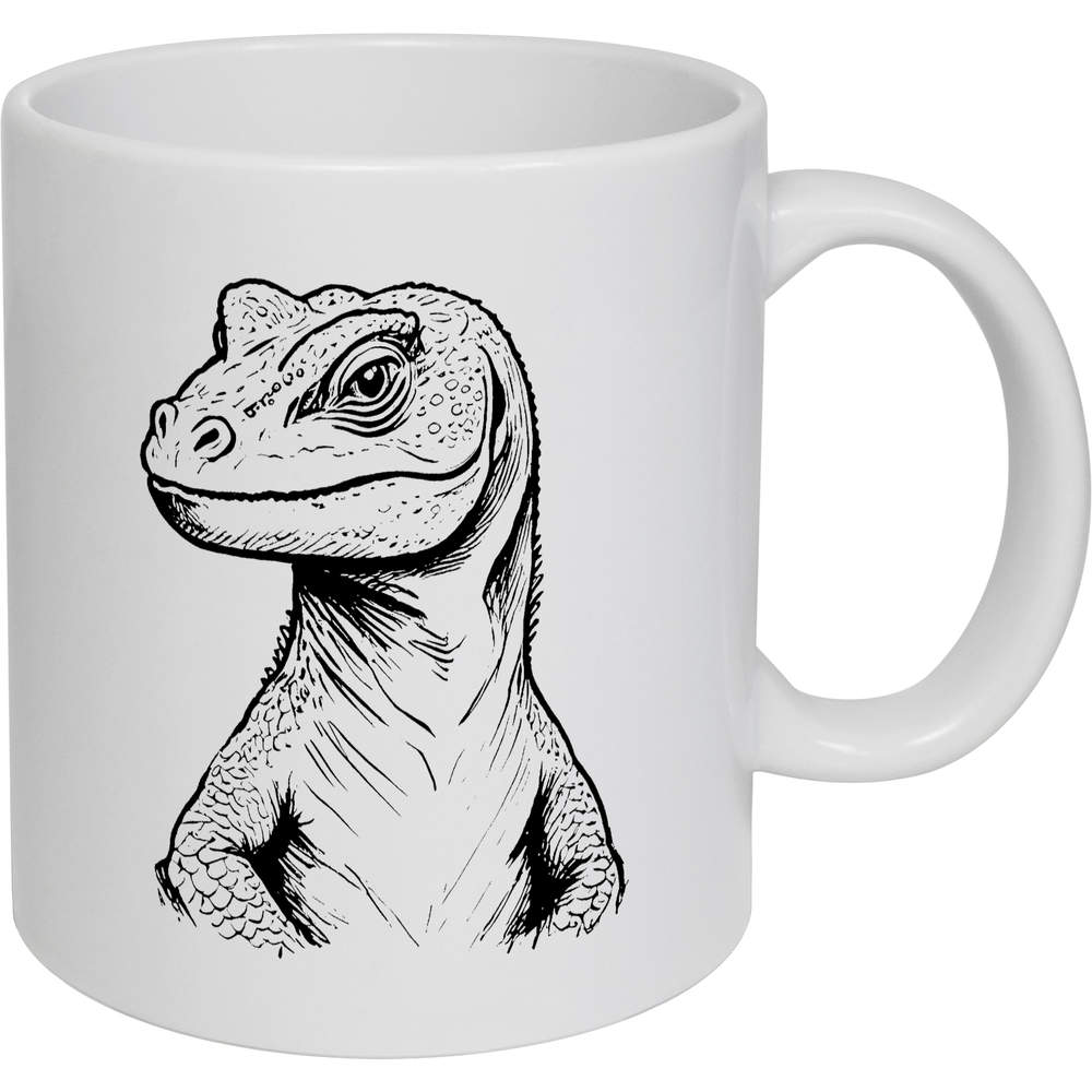 11oz (320ml) 'Komodo Dragon' Ceramic Mug / Cup (MG00077825)