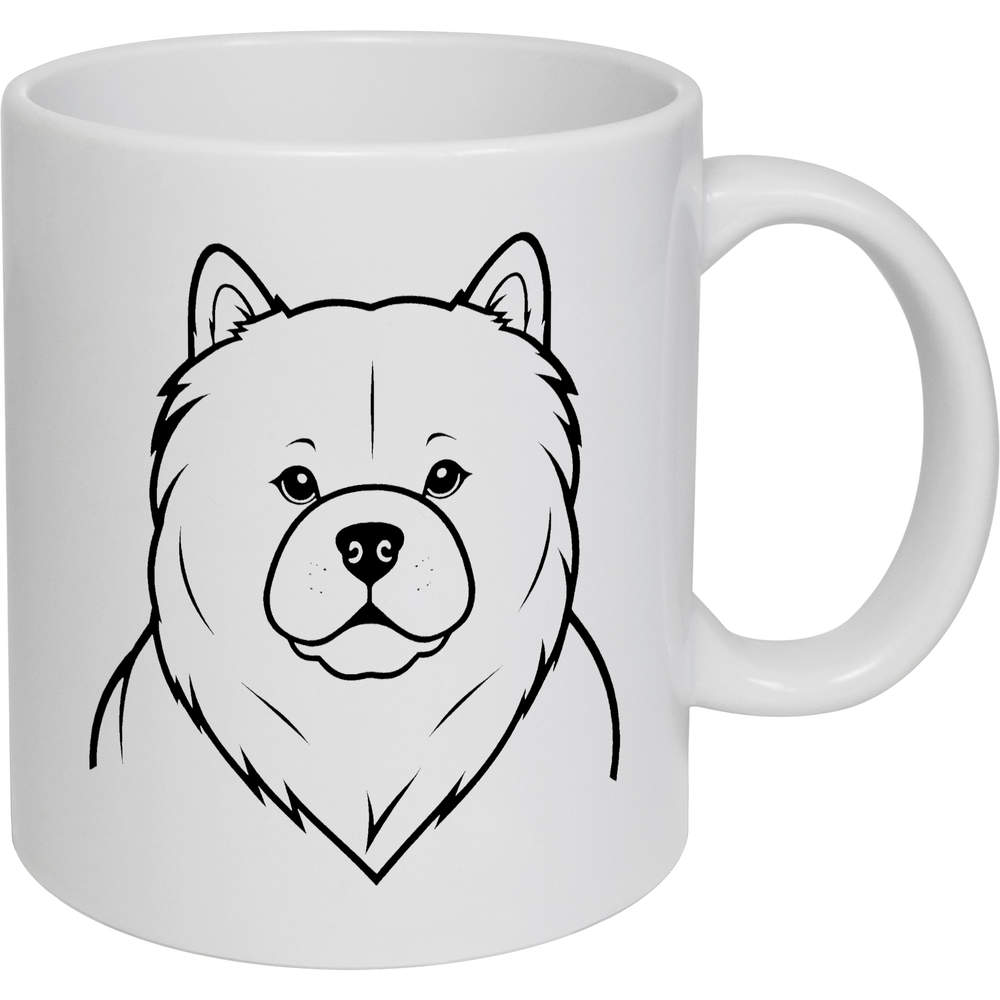 11oz (320ml) 'Chow Chow Dog' Ceramic Mug / Cup (MG00081429)