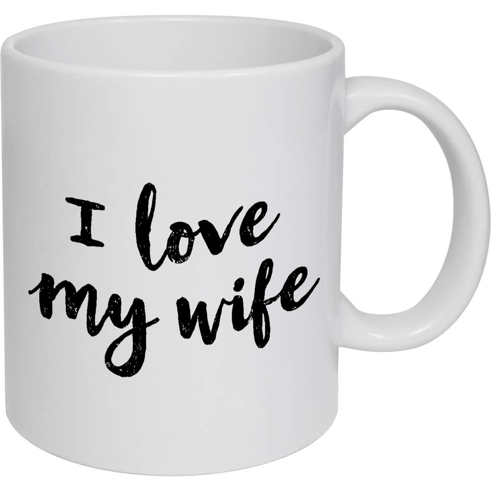 11oz (320ml) 'I Love My Wife' Ceramic Mug / Cup (MG00083312)