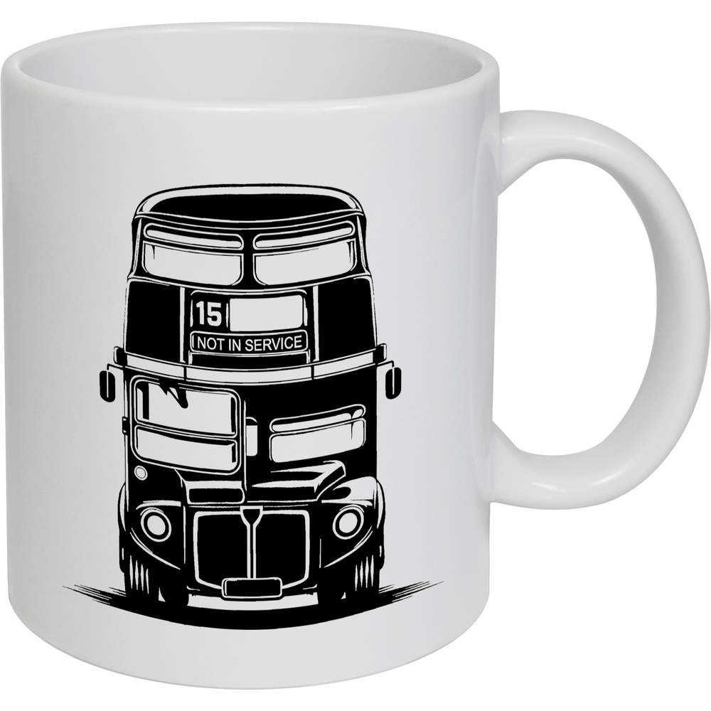 11oz (320ml) 'Double Decker Bus' Ceramic Mug / Cup (MG00085923)